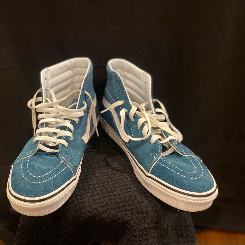 Turquoise High top Vans Men size 12